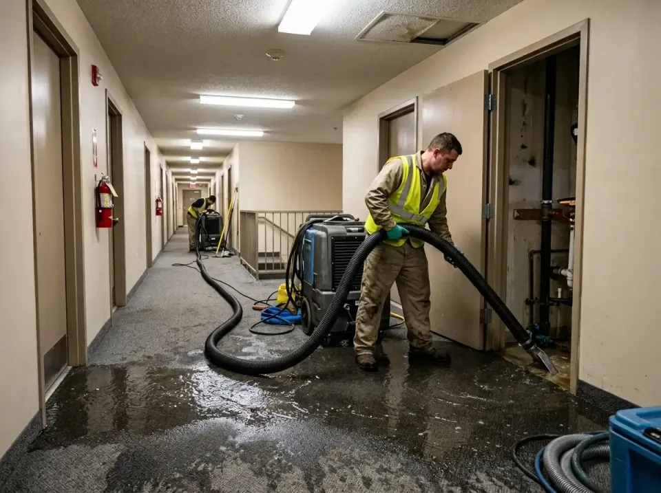 multi-unit-apartment-hallway-f-005 — frequently asked questions, Emergency Burst Pipe Water Extraction & Removal in Arden-Ar…